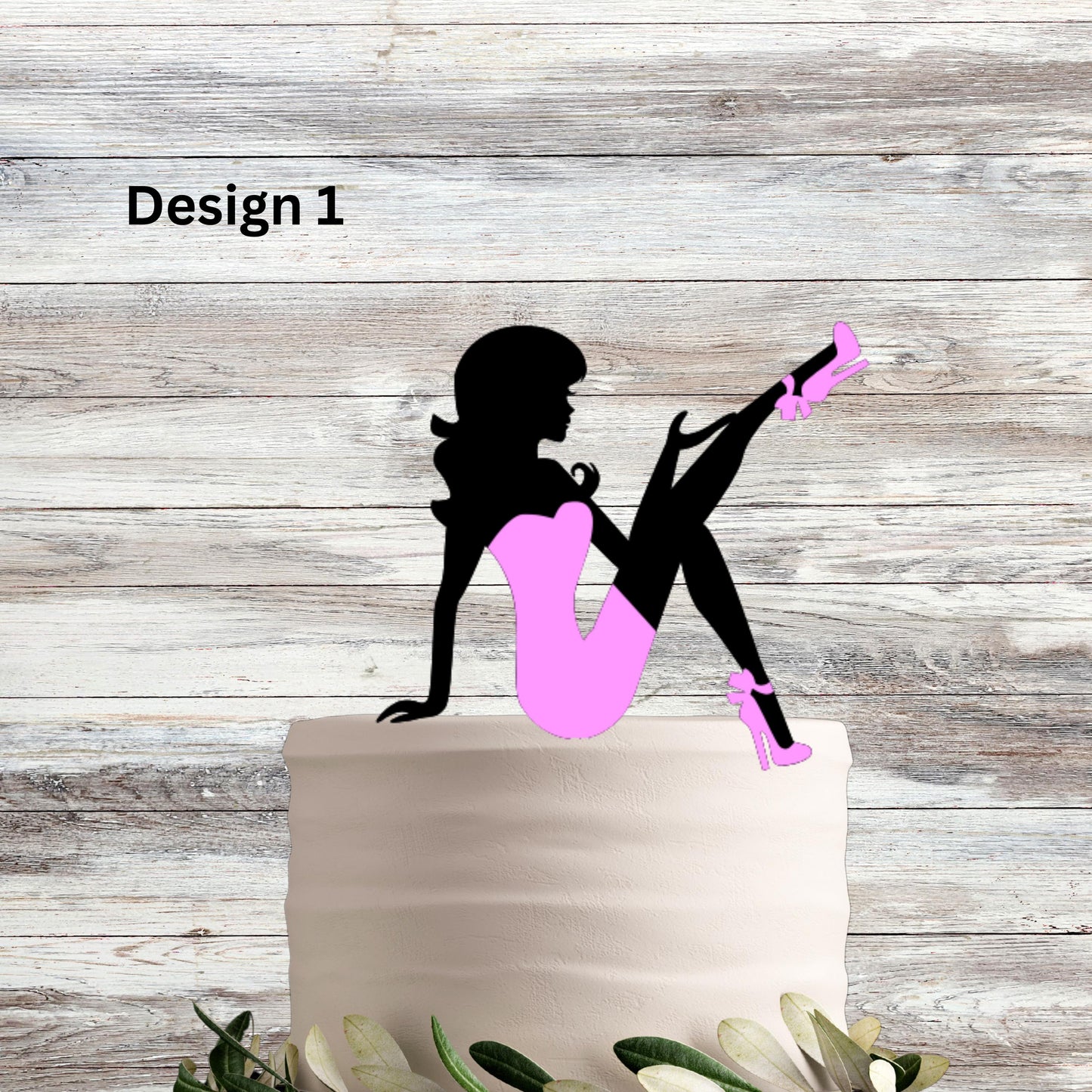 Custom Wooden Cake Topper, Diva, Sitting Girl, unique Cake topper, Elegant Topper, Birthday, Divorce