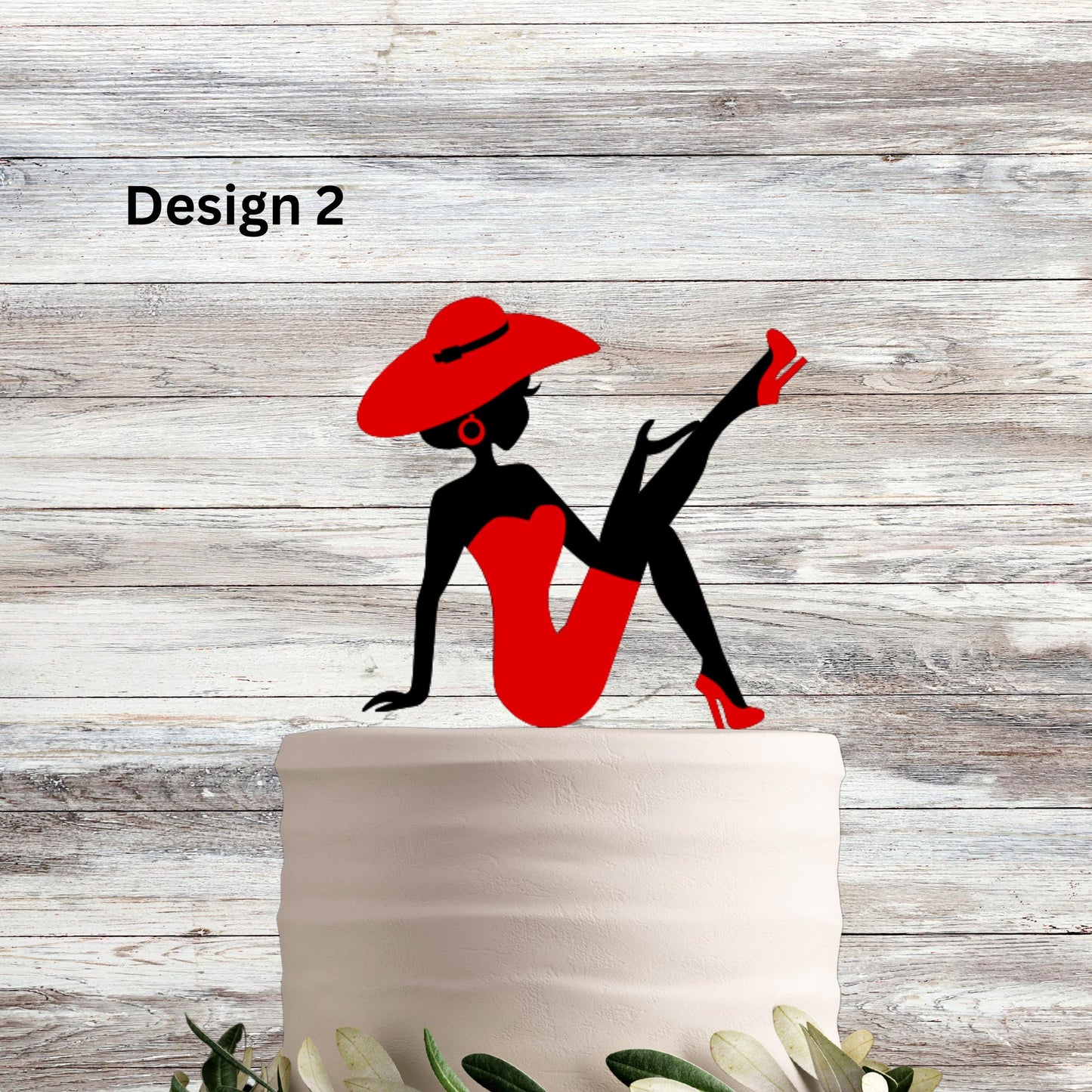 Custom Wooden Cake Topper, Diva, Sitting Girl, unique Cake topper, Elegant Topper, Birthday, Divorce