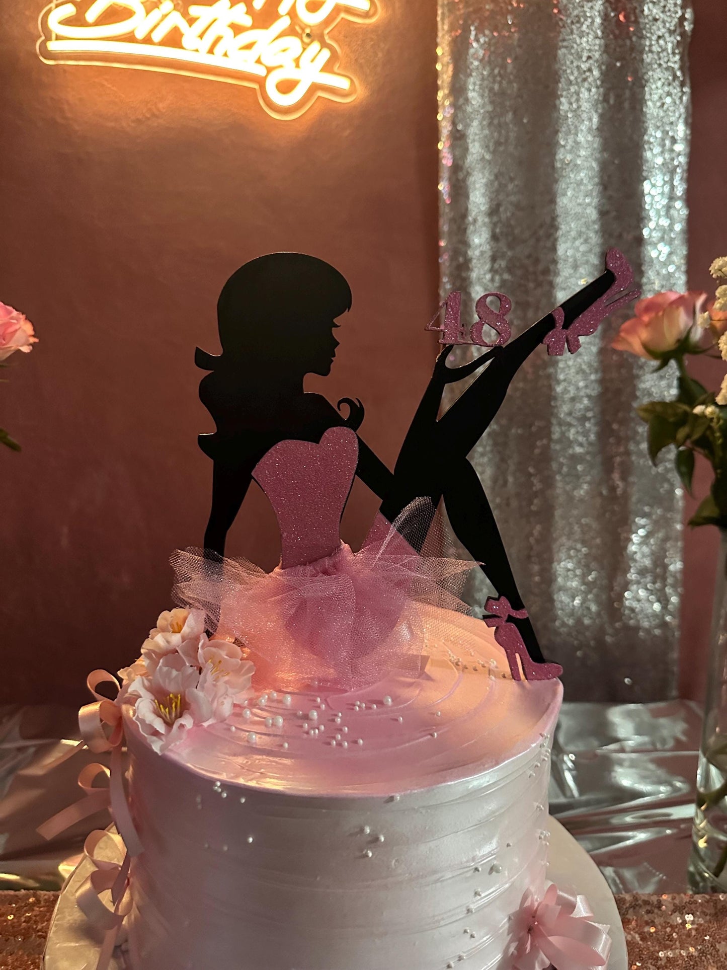 Custom Wooden Cake Topper, Diva, Sitting Girl, unique Cake topper, Elegant Topper, Birthday, Divorce