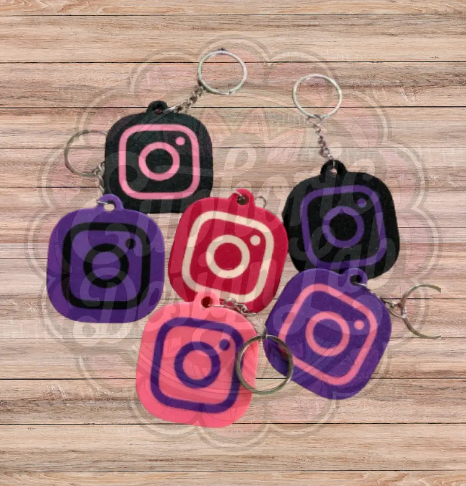 Instagram NFC Keychain 3d print