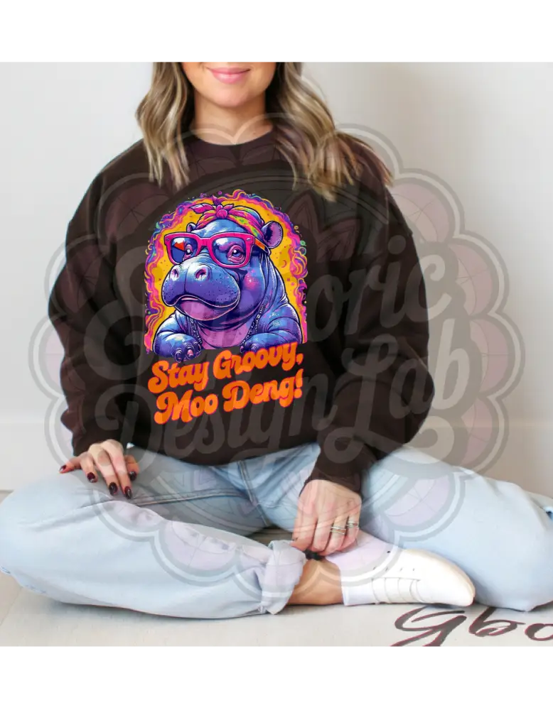 Stay Groovy Moo Deng! T-Shirt