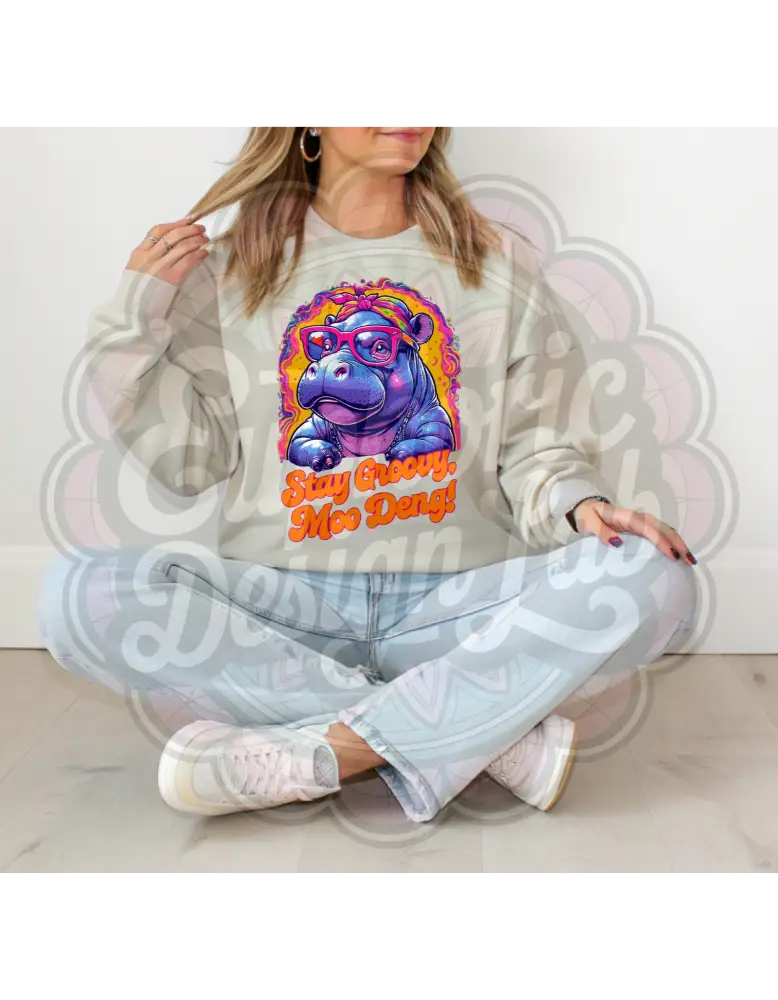 Stay Groovy Moo Deng! T-Shirt