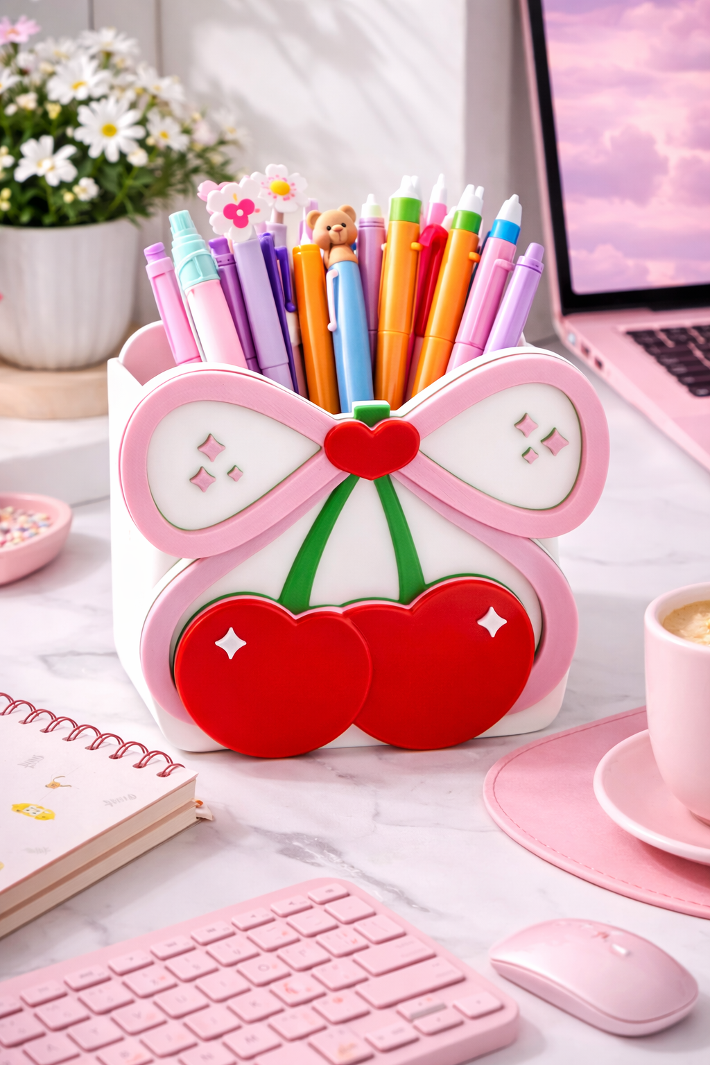 Cherry Pen Holder