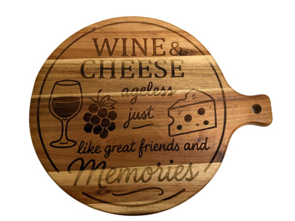Laser engraved cheese board