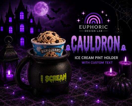 👻🖤 Cauldron Cream Pint Holder
