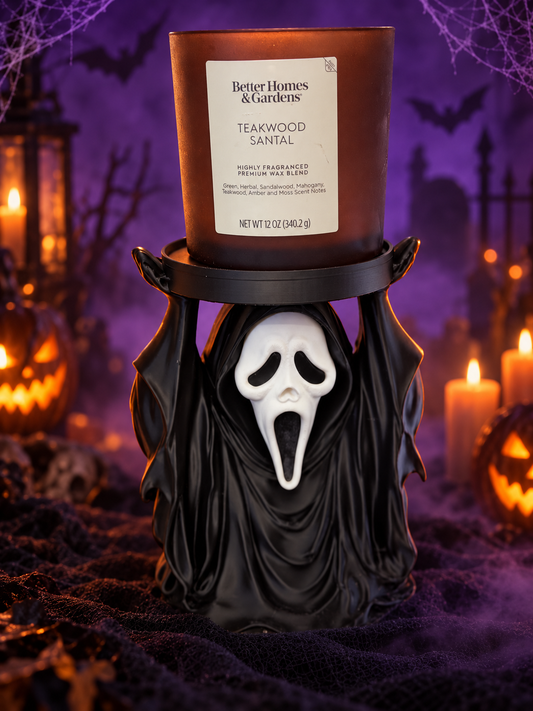 Ghost Face Large candle holder