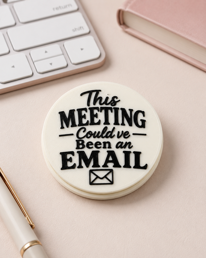 This Meeting Could’ve Been an Email Clicker  – 3D Printed Desk Fidget