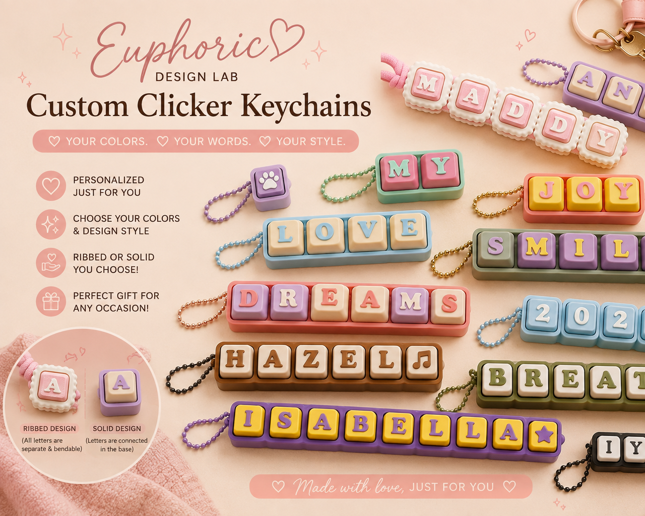Personalized Clicker Keychain