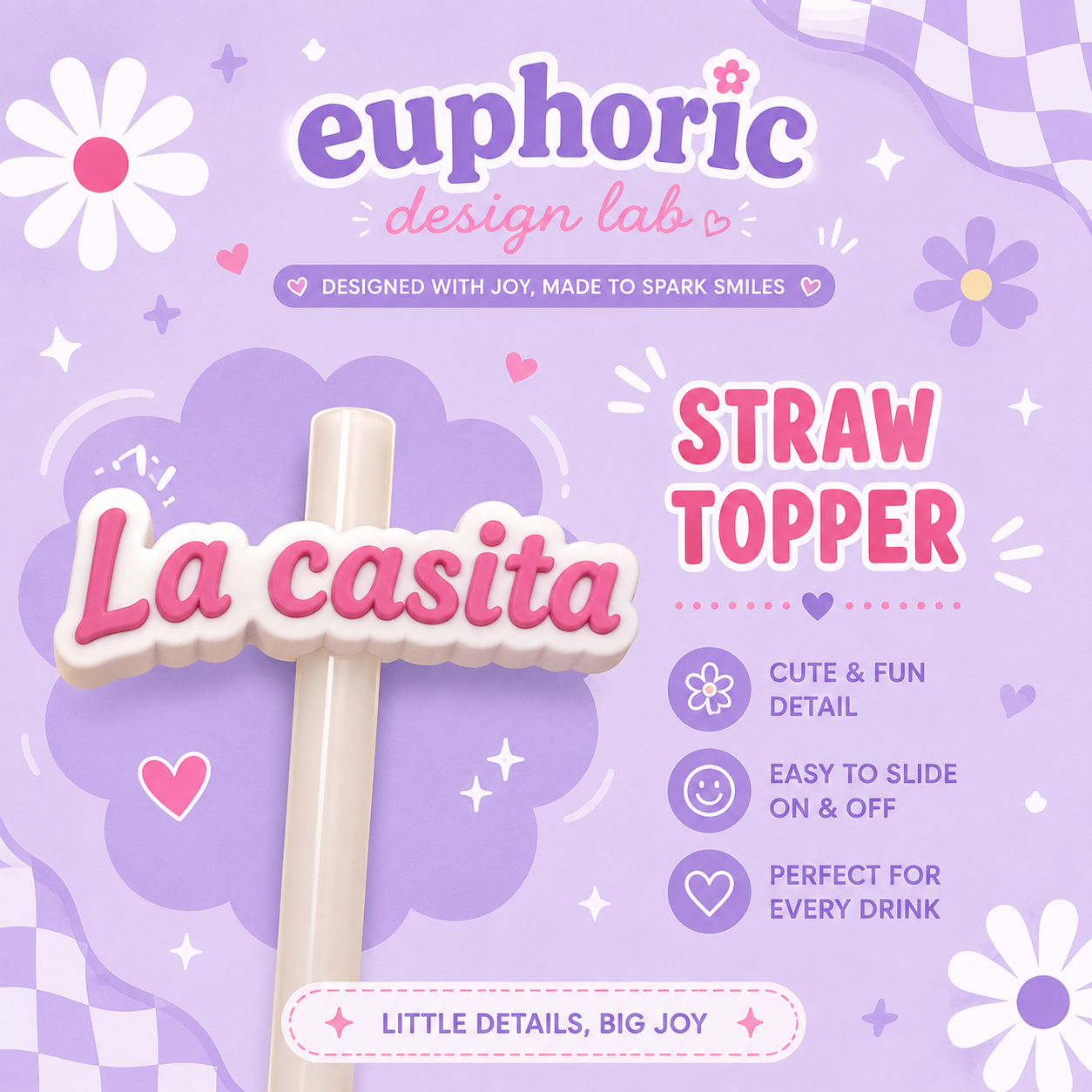 La Casita Straw topper