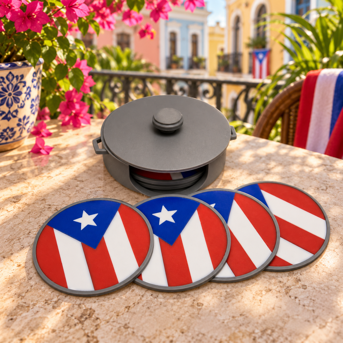 PR coaster Caldero Set