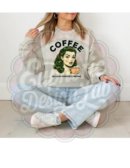 Coffee & Chaos Crewneck T-Shirt
