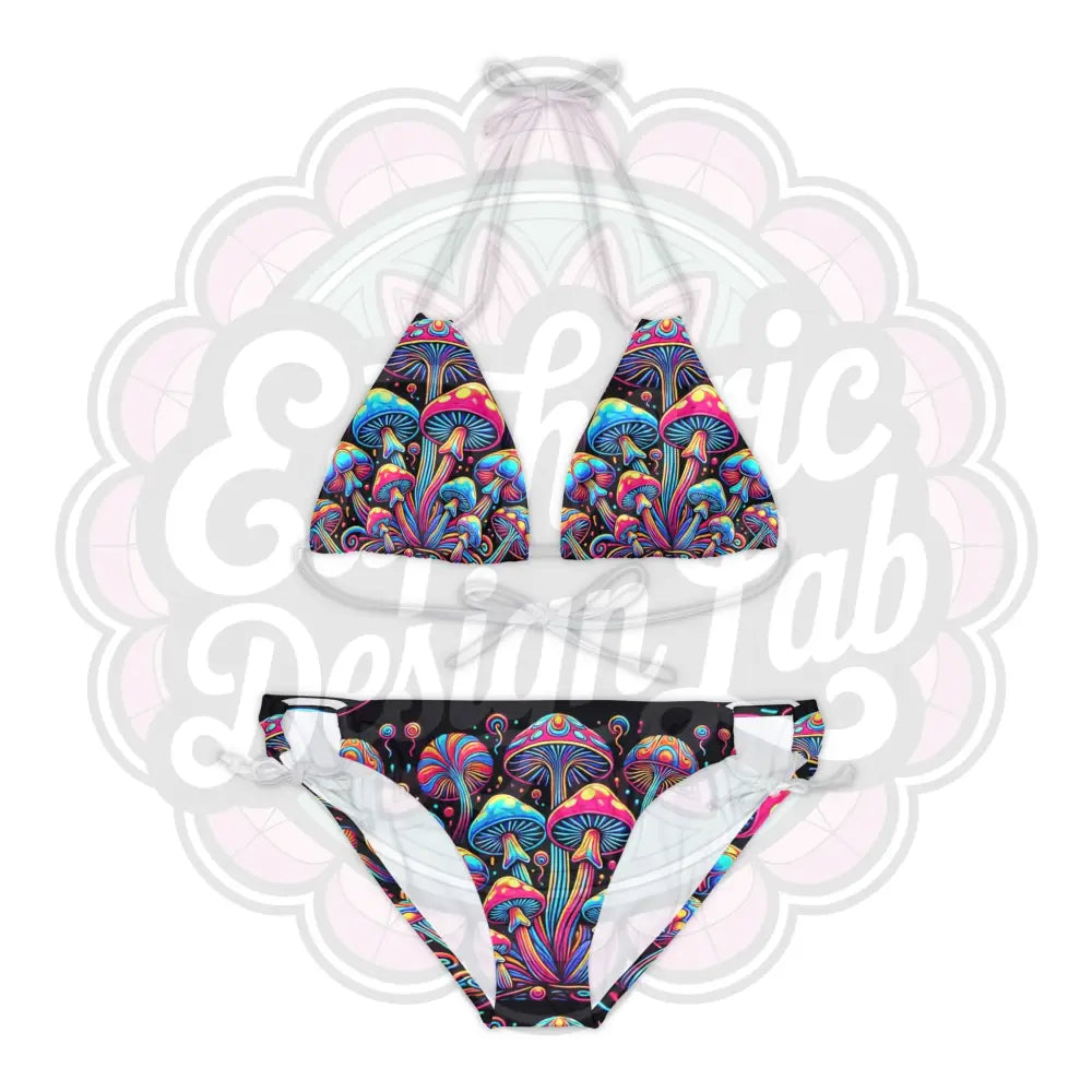 Euphoric Mushrooms Swimsuit set XS / White All Over Prints