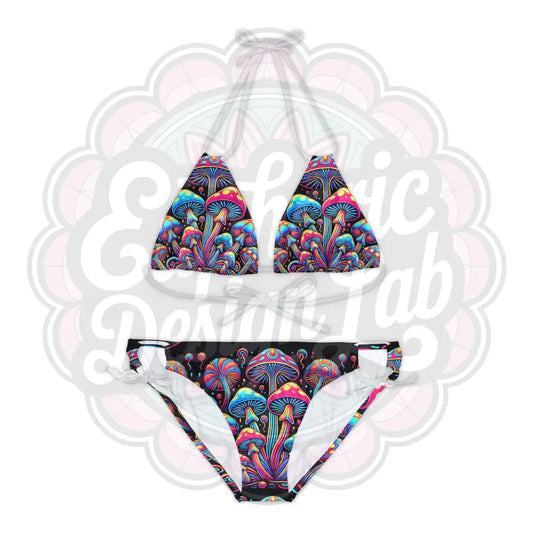 Euphoric Mushrooms Swimsuit set XS / White All Over Prints
