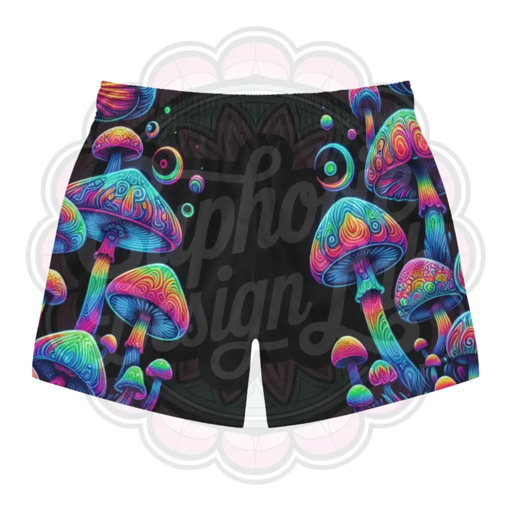 Euphoric neon Mushroom swintrunks All Over Prints