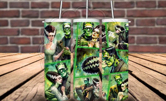 Mr. and Mrs. Frankenstein 20 oz Tumbler Tumbler