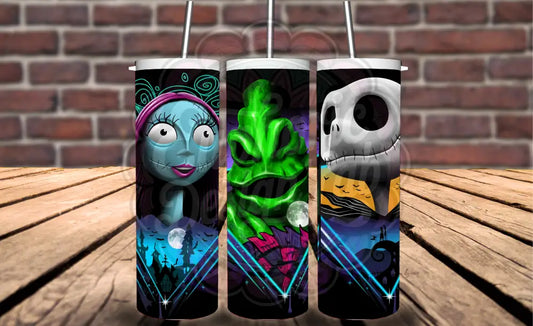 Nightmare before Christmas Halloween Tumbler