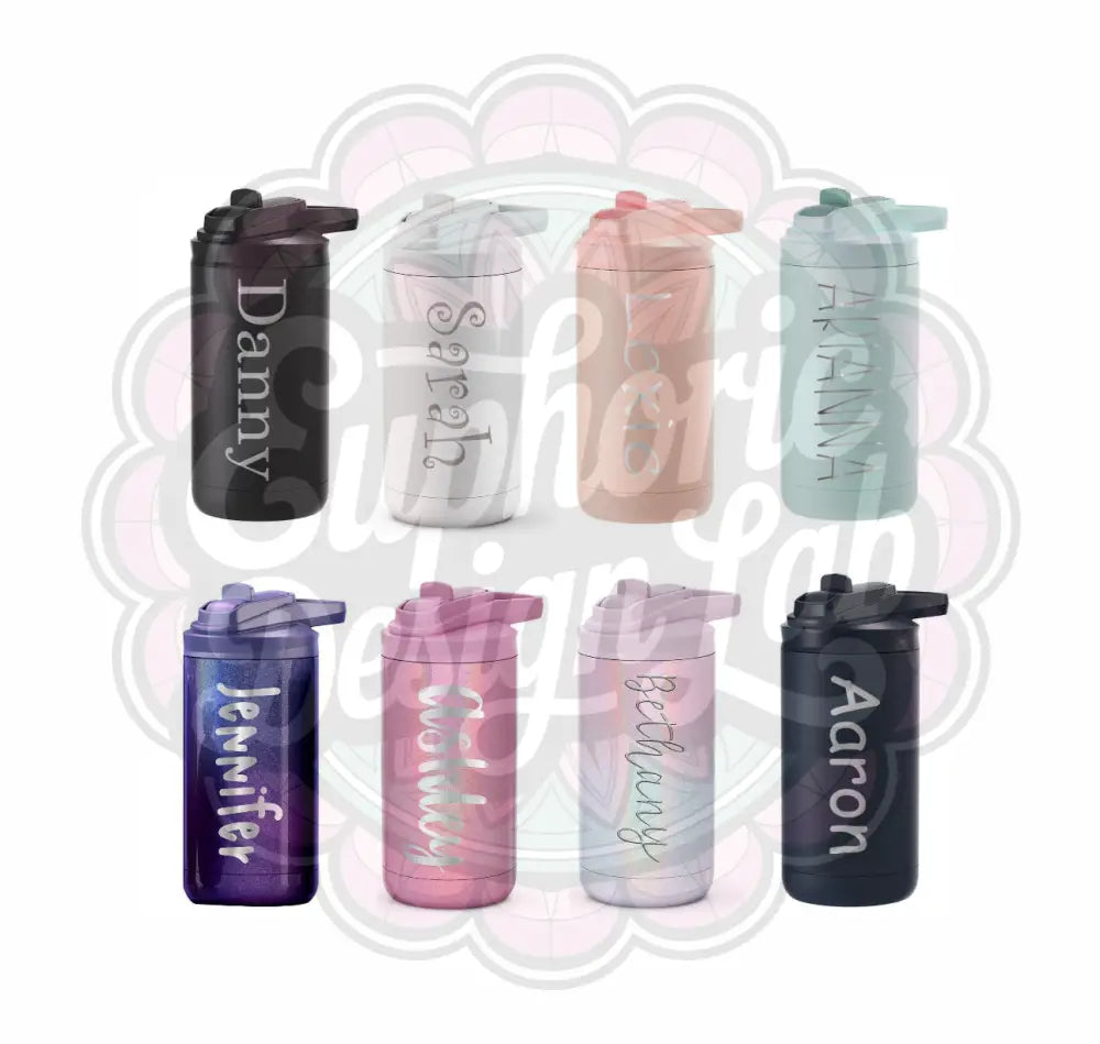 Personalized 12 oz Kids Water Bottle Laser personalized