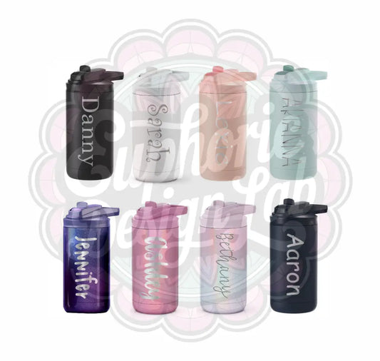 Personalized 12 oz Kids Water Bottle Laser personalized