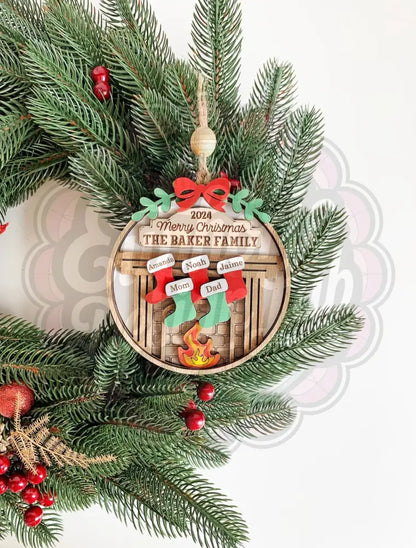Personalized Family Ornament Laser personalized