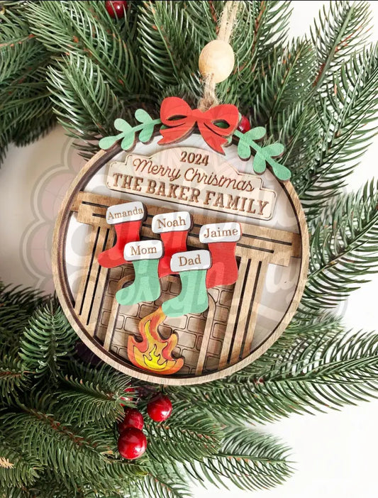 Personalized Family Ornament Laser personalized