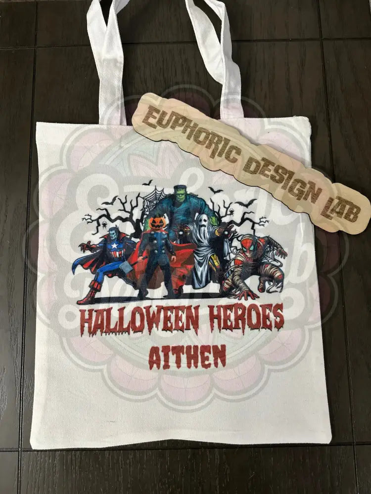 Personalized Trick or Treat Tote – Custom Halloween Bag Totes