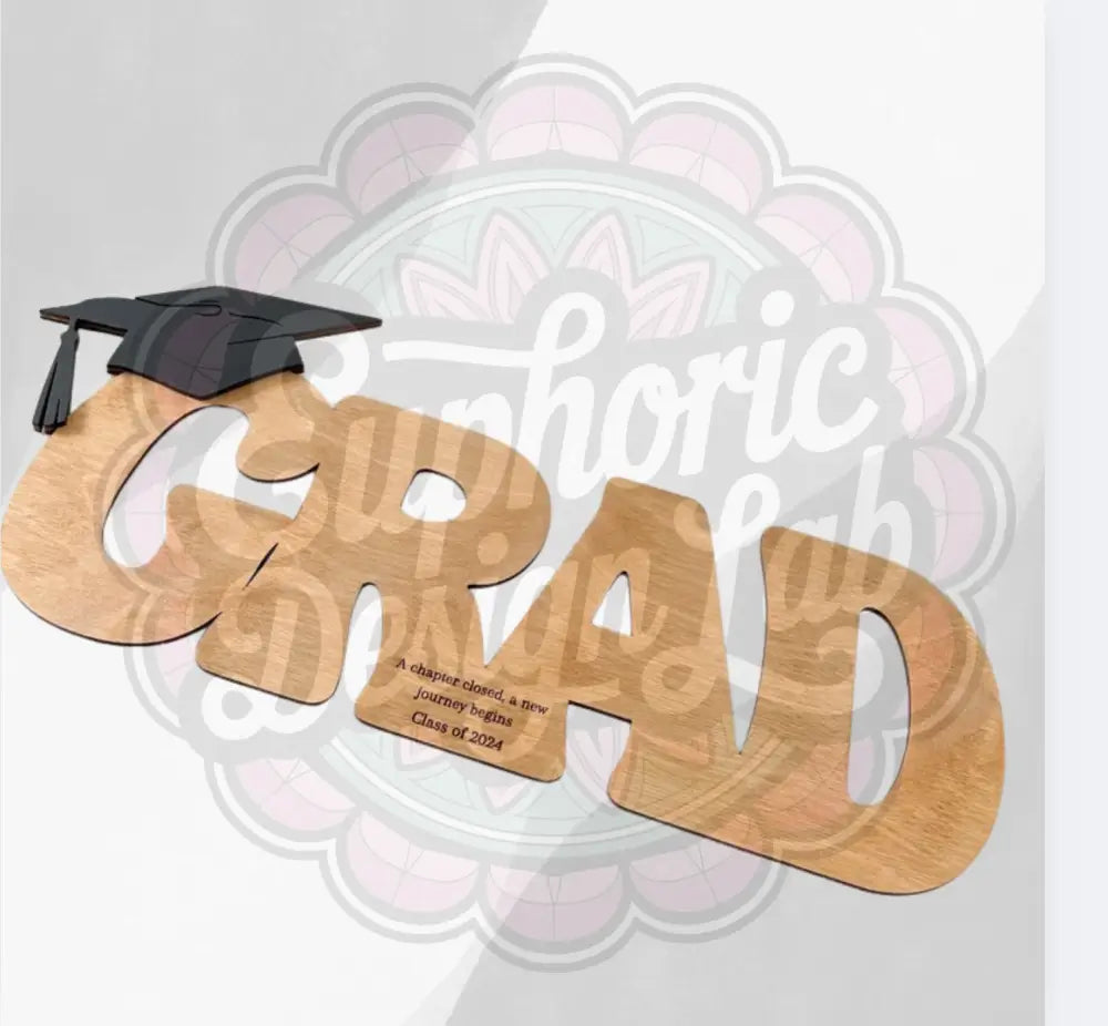 🎓 Personalized Wooden Graduation Signing Board – Custom GRAD Guestbook 🎓 Laser personalized