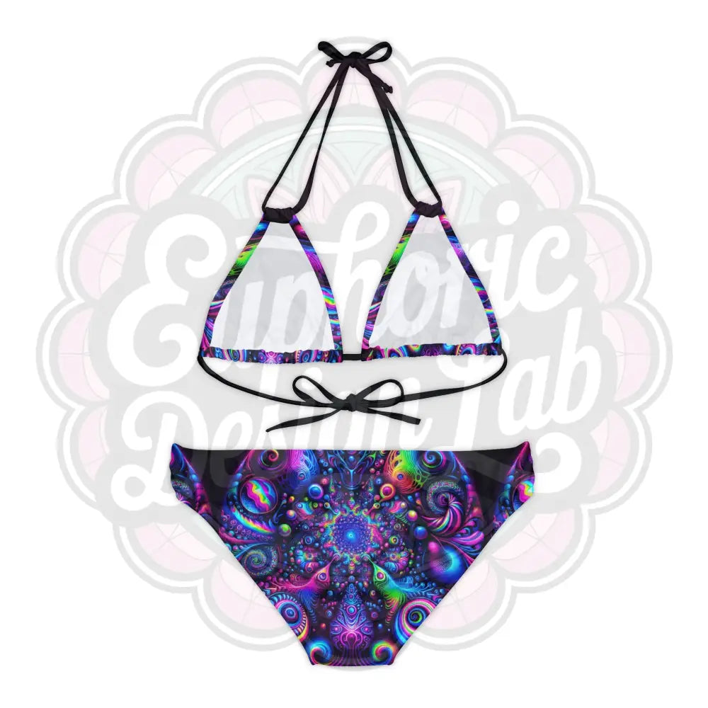 Psychedelic 2 Piece Bathing suit Set All Over Prints