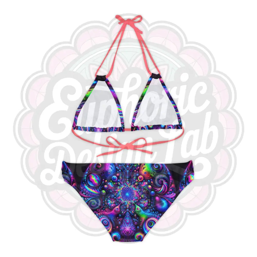 Psychedelic 2 Piece Bathing suit Set All Over Prints