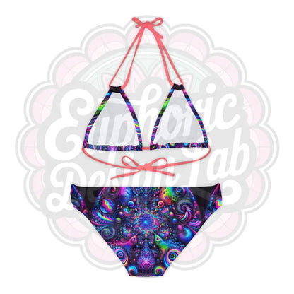 Psychedelic 2 Piece Bathing suit Set All Over Prints