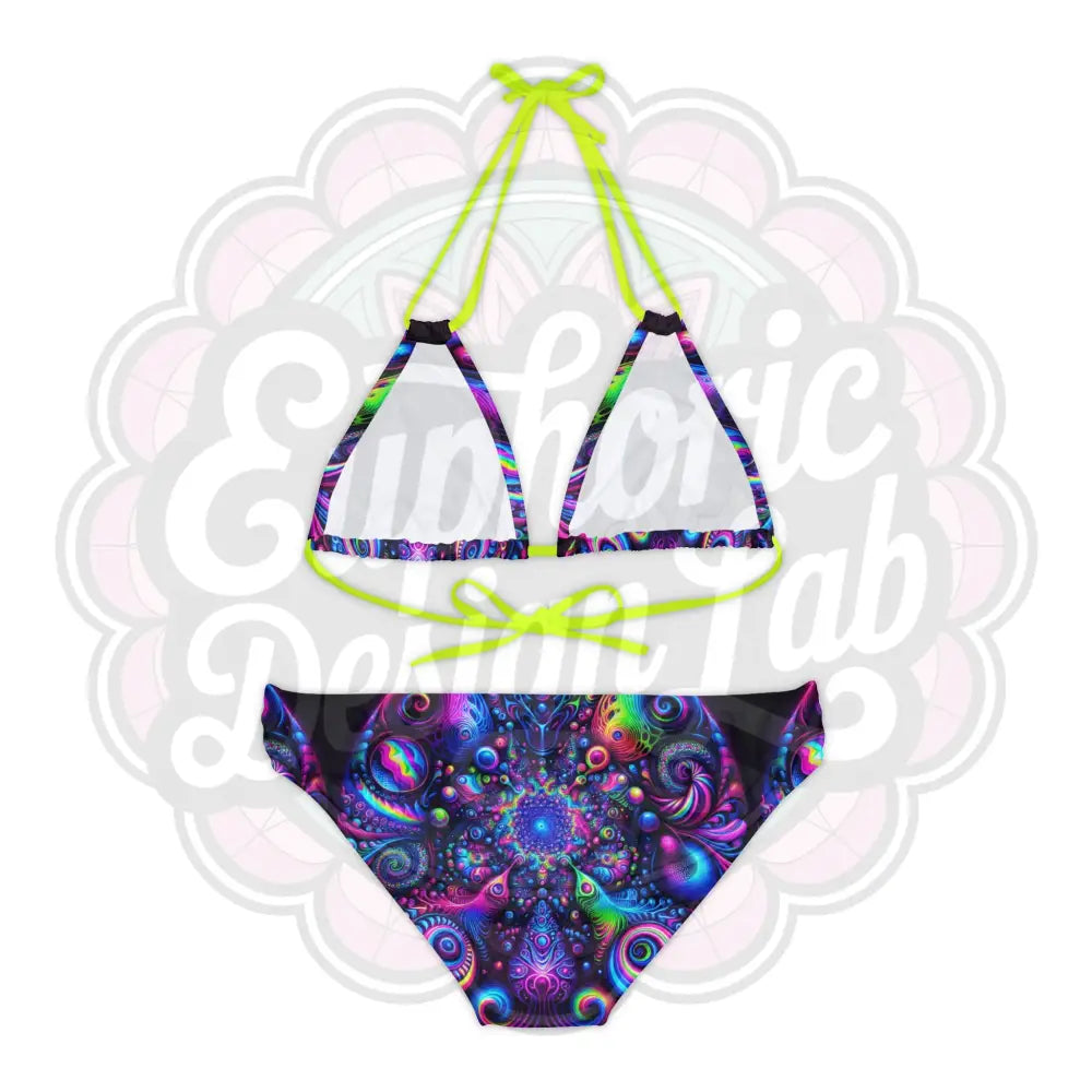 Psychedelic 2 Piece Bathing suit Set All Over Prints