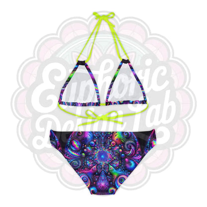 Psychedelic 2 Piece Bathing suit Set All Over Prints