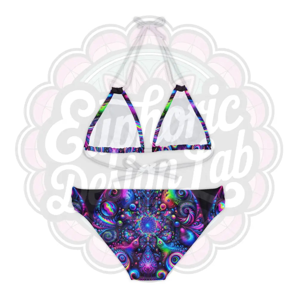 Psychedelic 2 Piece Bathing suit Set All Over Prints