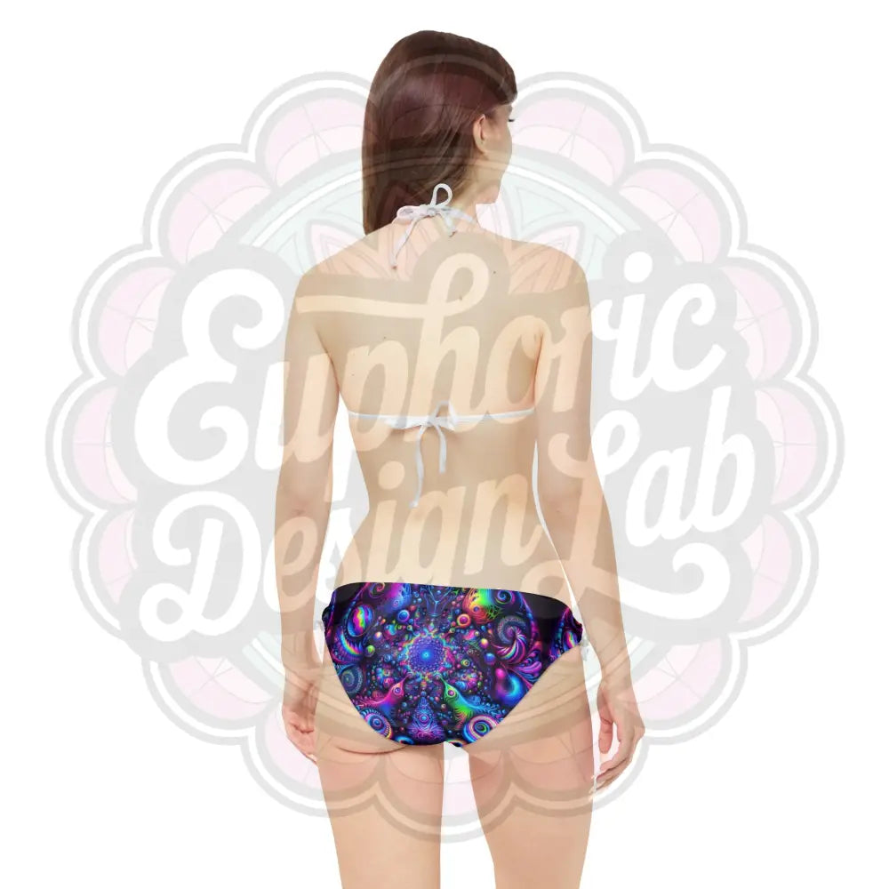 Psychedelic 2 Piece Bathing suit Set All Over Prints