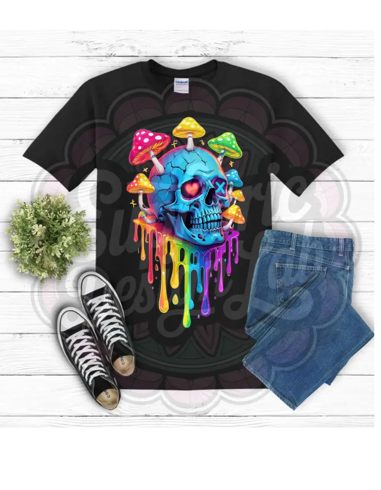 Psychedelic Skull Tee T-Shirt