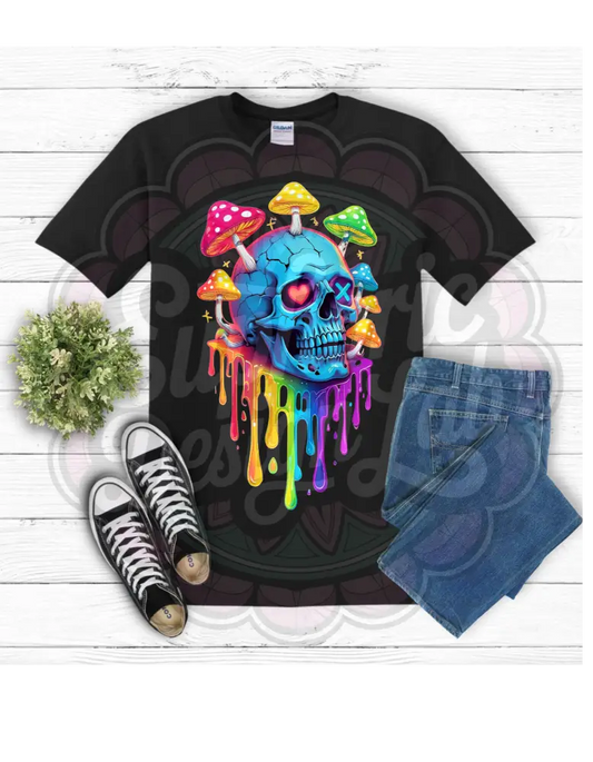 Psychedelic Skull Tee T-Shirt