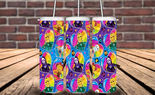 Rainbow Horror Tumbler Halloween Tumbler