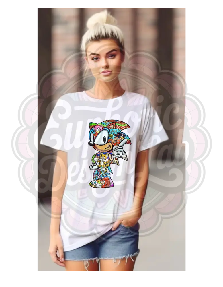 retro Hedgehog Tee T-Shirt