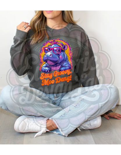 Stay Groovy Moo Deng! T-Shirt