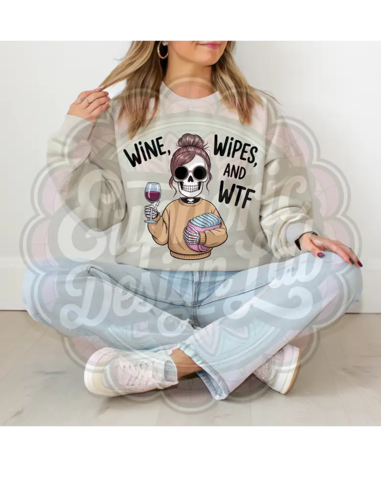Wine Wipes & WTF T-Shirt